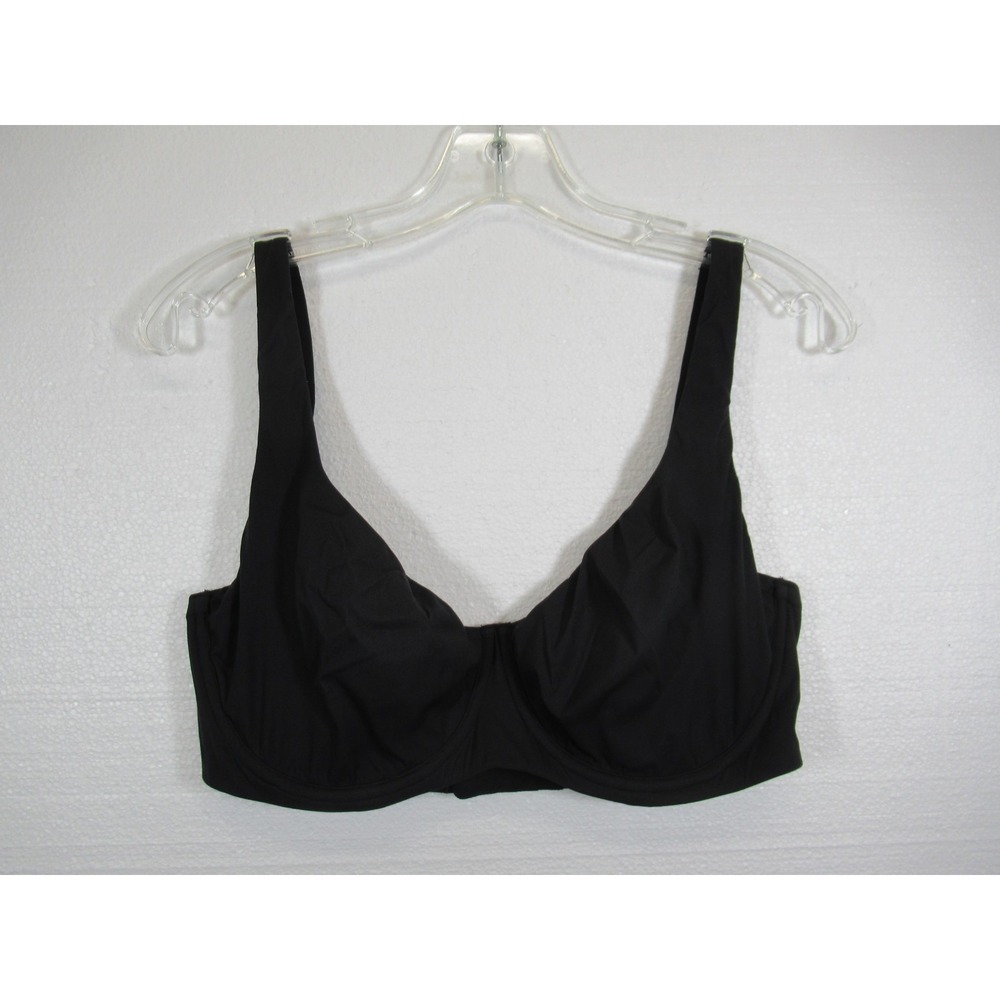 DOBREVA Unlined Balconette Bra 38E Black Underwire F207